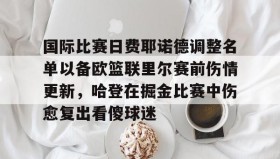 欧宝手机下载-包含国际比赛日费耶诺德调整名单以备欧篮联里尔赛前伤情更新，哈登在掘金比赛中伤愈复出看傻球迷的词条